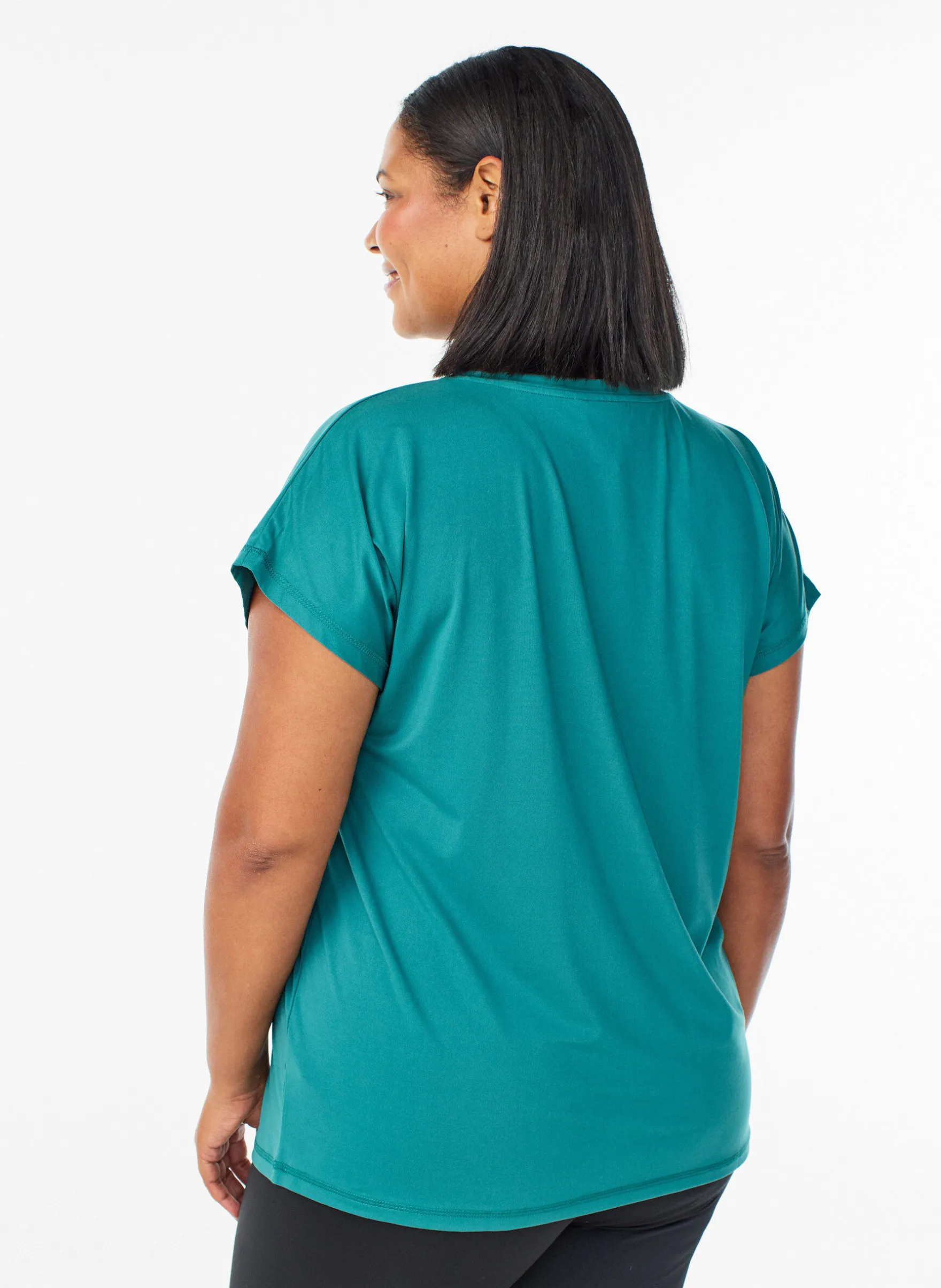 Einfarbiges Trainings-T-Shirt