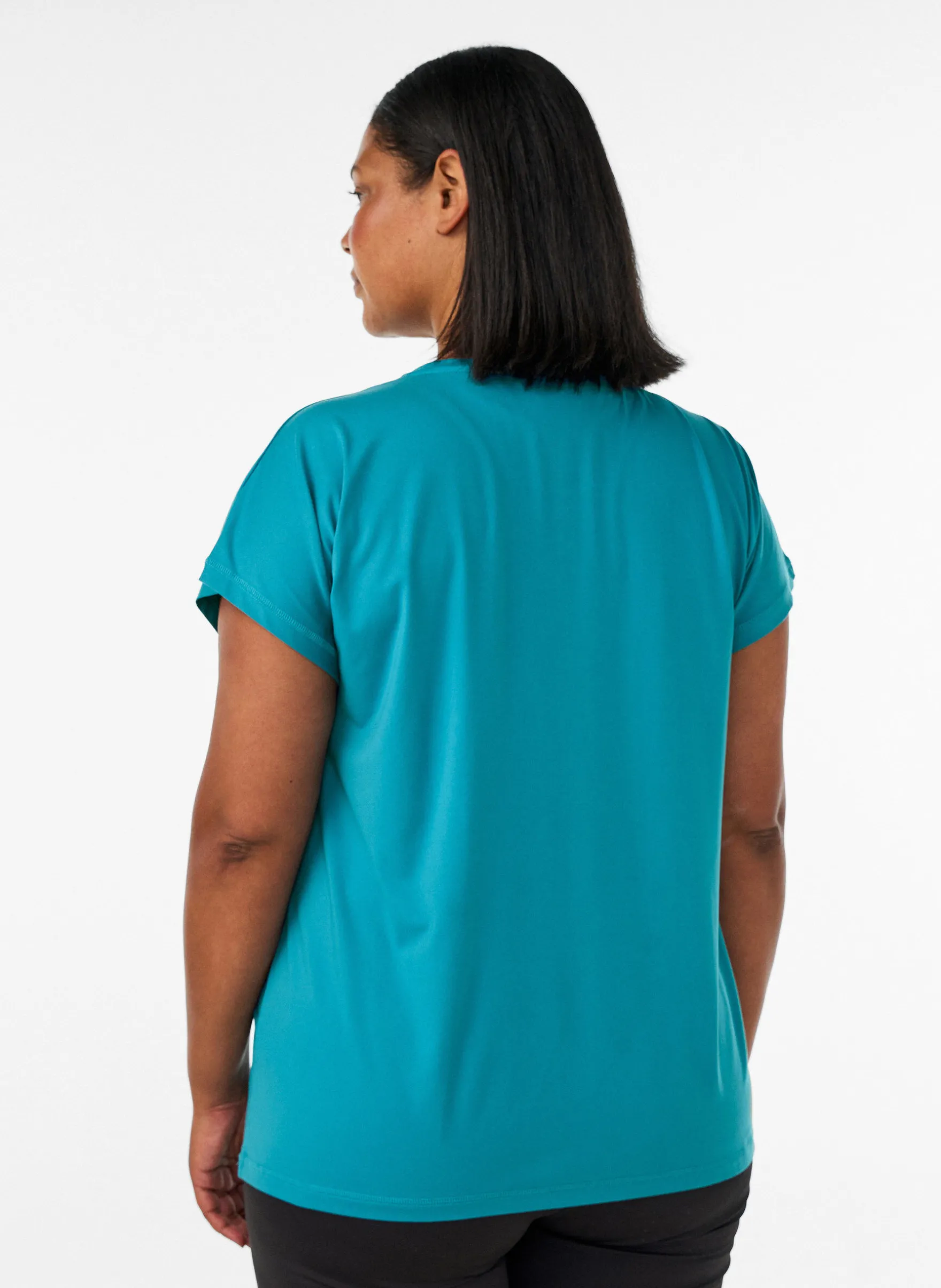 Einfarbiges Trainings-T-Shirt