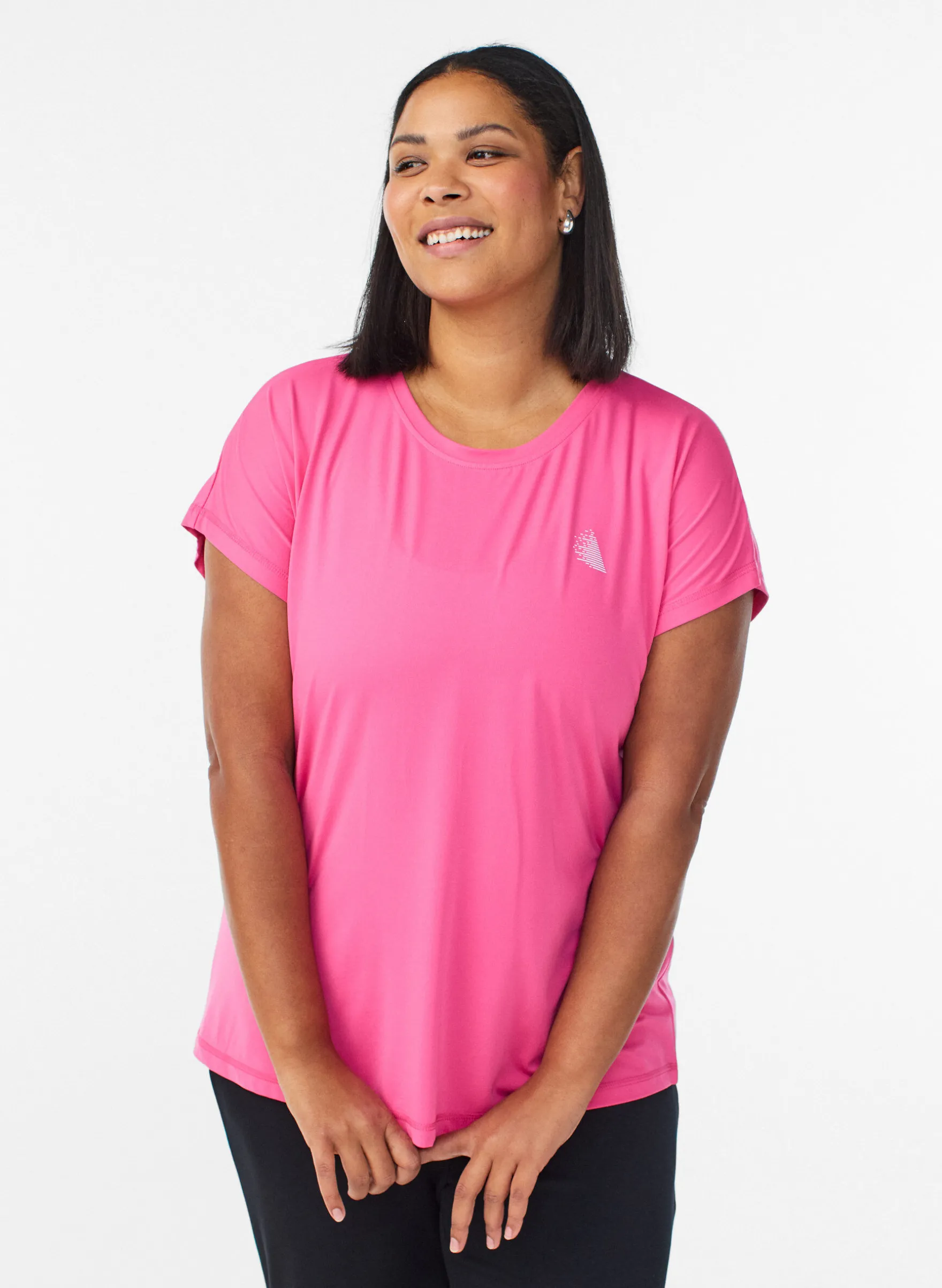 Einfarbiges Trainings-T-Shirt