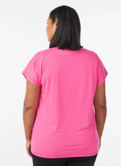 Einfarbiges Trainings-T-Shirt