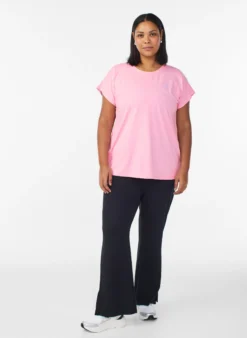 Einfarbiges Trainings-T-Shirt