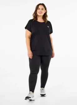 Einfarbiges Trainings-T-Shirt
