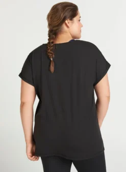 Einfarbiges Trainings-T-Shirt