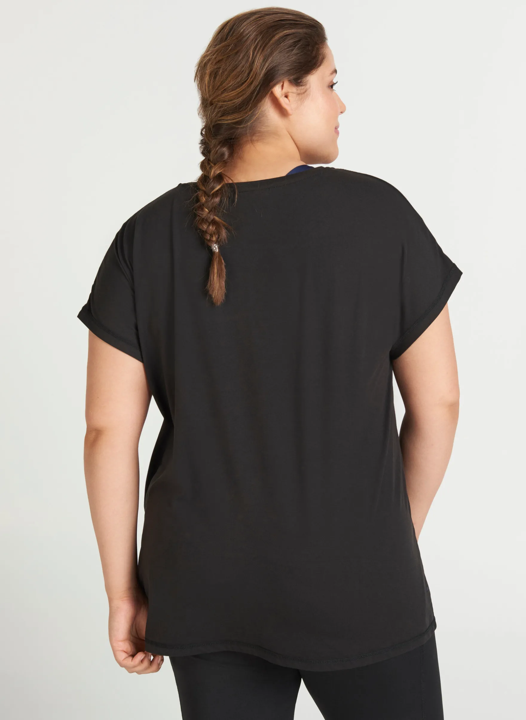 Einfarbiges Trainings-T-Shirt