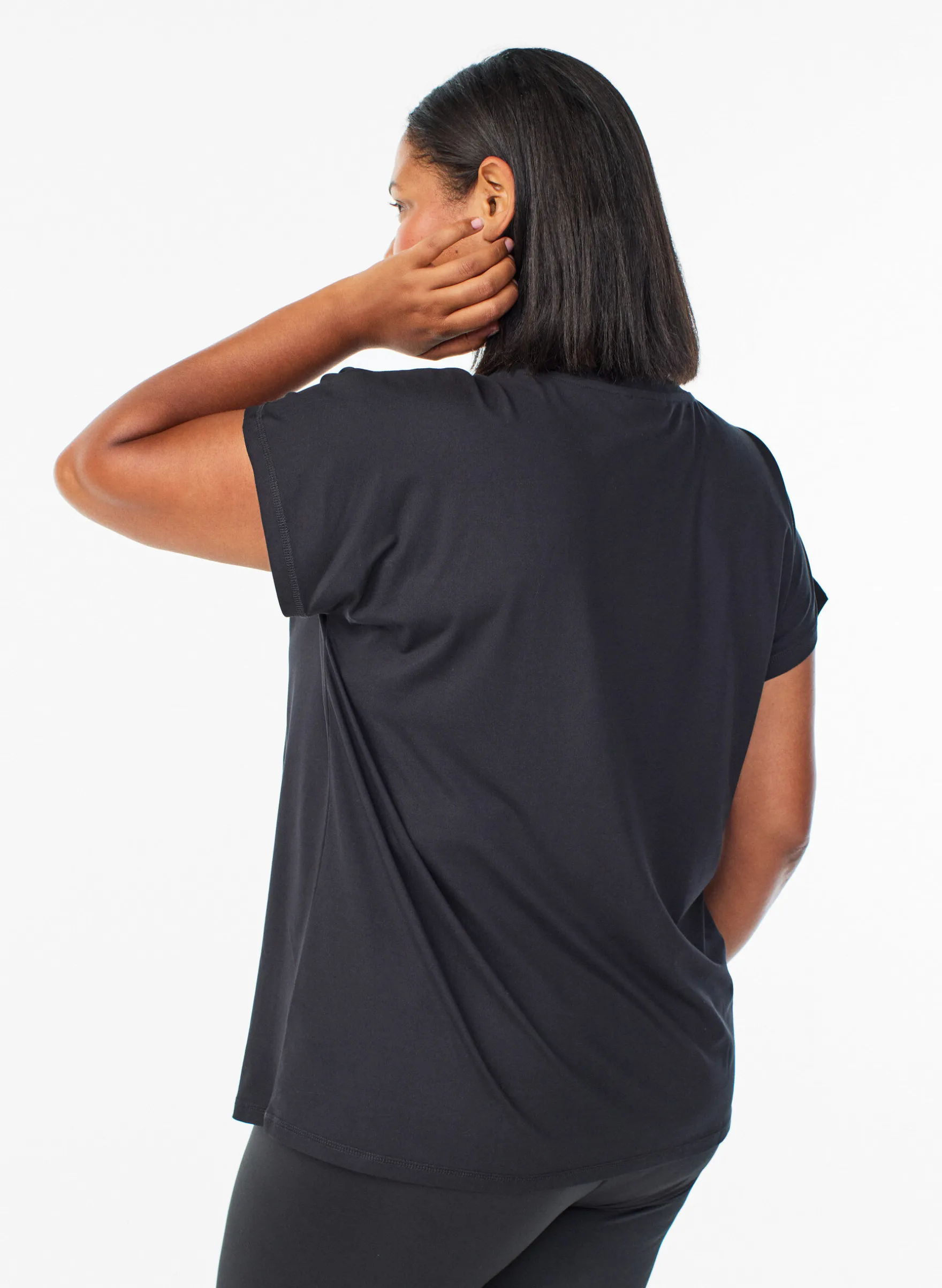 Einfarbiges Trainings-T-Shirt