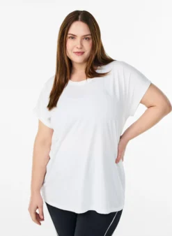 Einfarbiges Trainings-T-Shirt