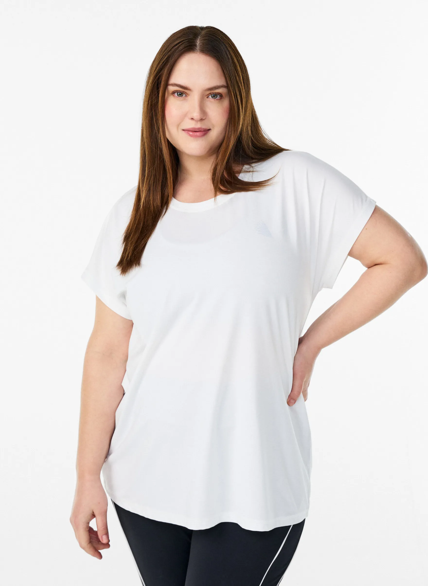 Einfarbiges Trainings-T-Shirt