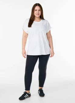 Einfarbiges Trainings-T-Shirt