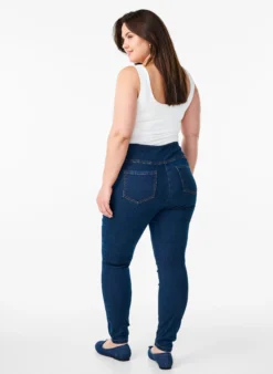 Elastische Jeggings mit hoher Taille