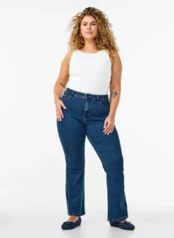 Ellen Bootcut-Jeans mit hoher Taille