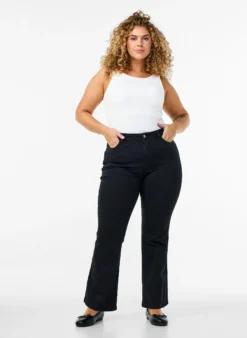 Ellen Bootcut-Jeans mit hoher Taille