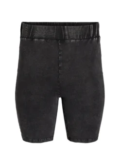 Eng anliegende Shorts aus Jersey in Washed-Optik