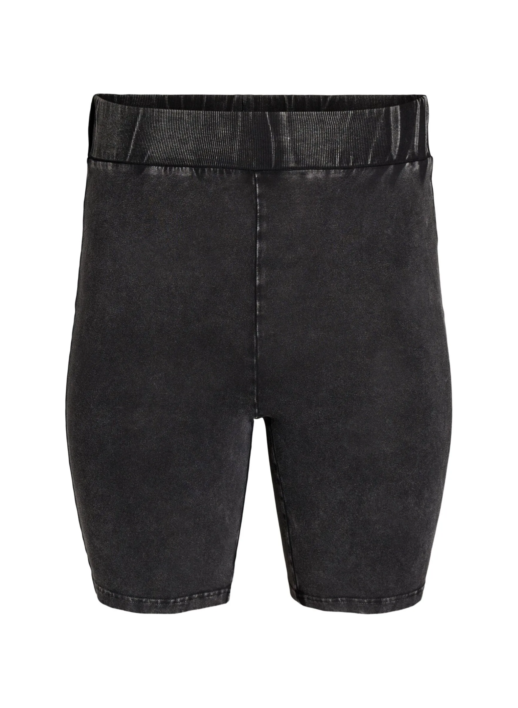 Eng anliegende Shorts aus Jersey in Washed-Optik