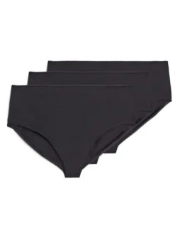 3er-Pack Baumwollslips mit regulärer Taillenhöhe