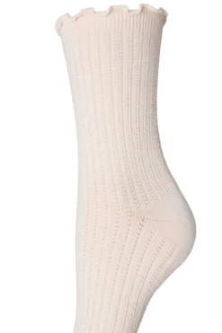 3er-Pack gerippte Socken mit Wellenkante
