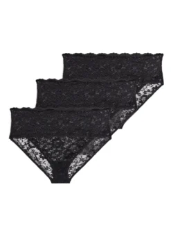3er-Pack Hipster-Slip aus Spitze