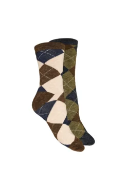 2er-Pack Socken mit Harlekinmuster