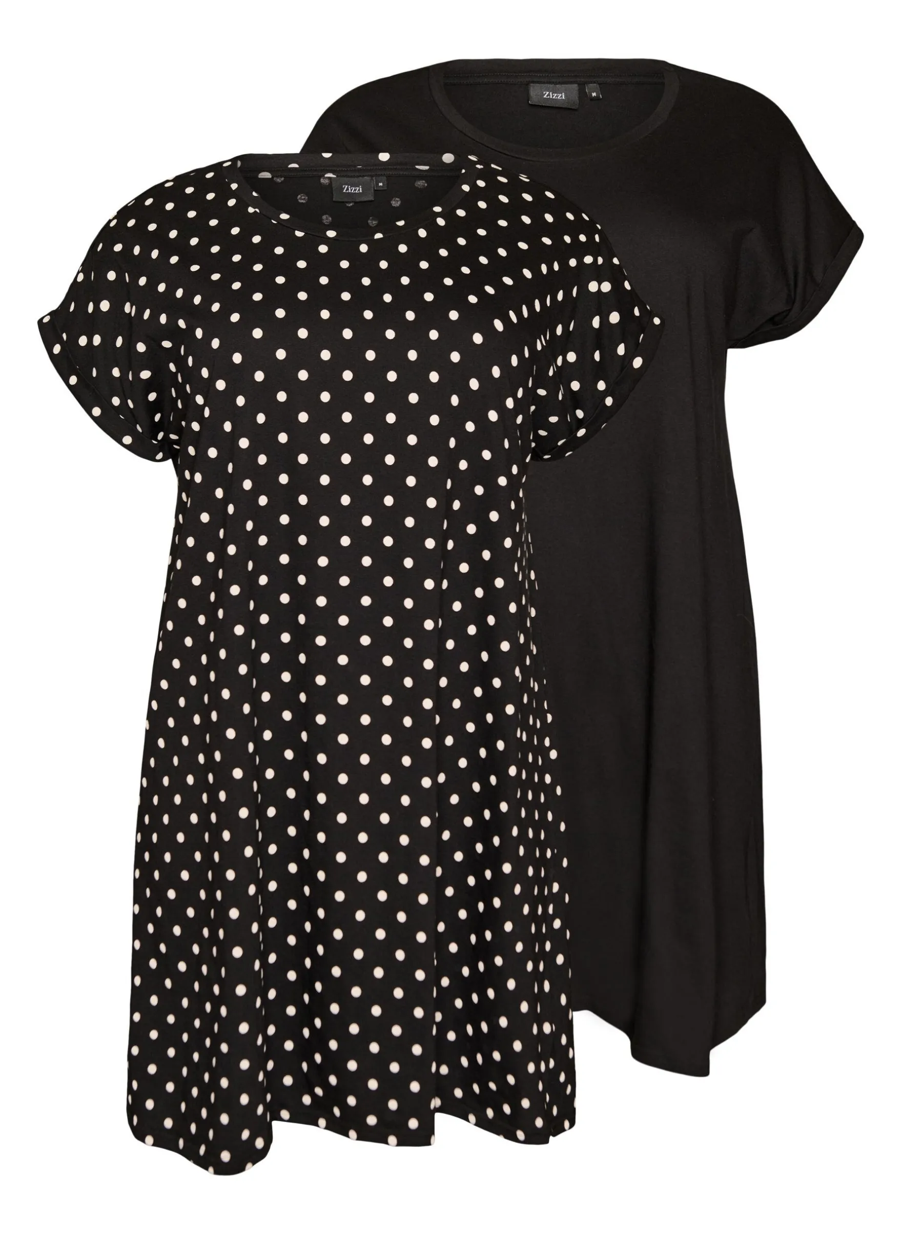 2er-Pack T-Shirt-Kleid mit kurzen Ärmeln