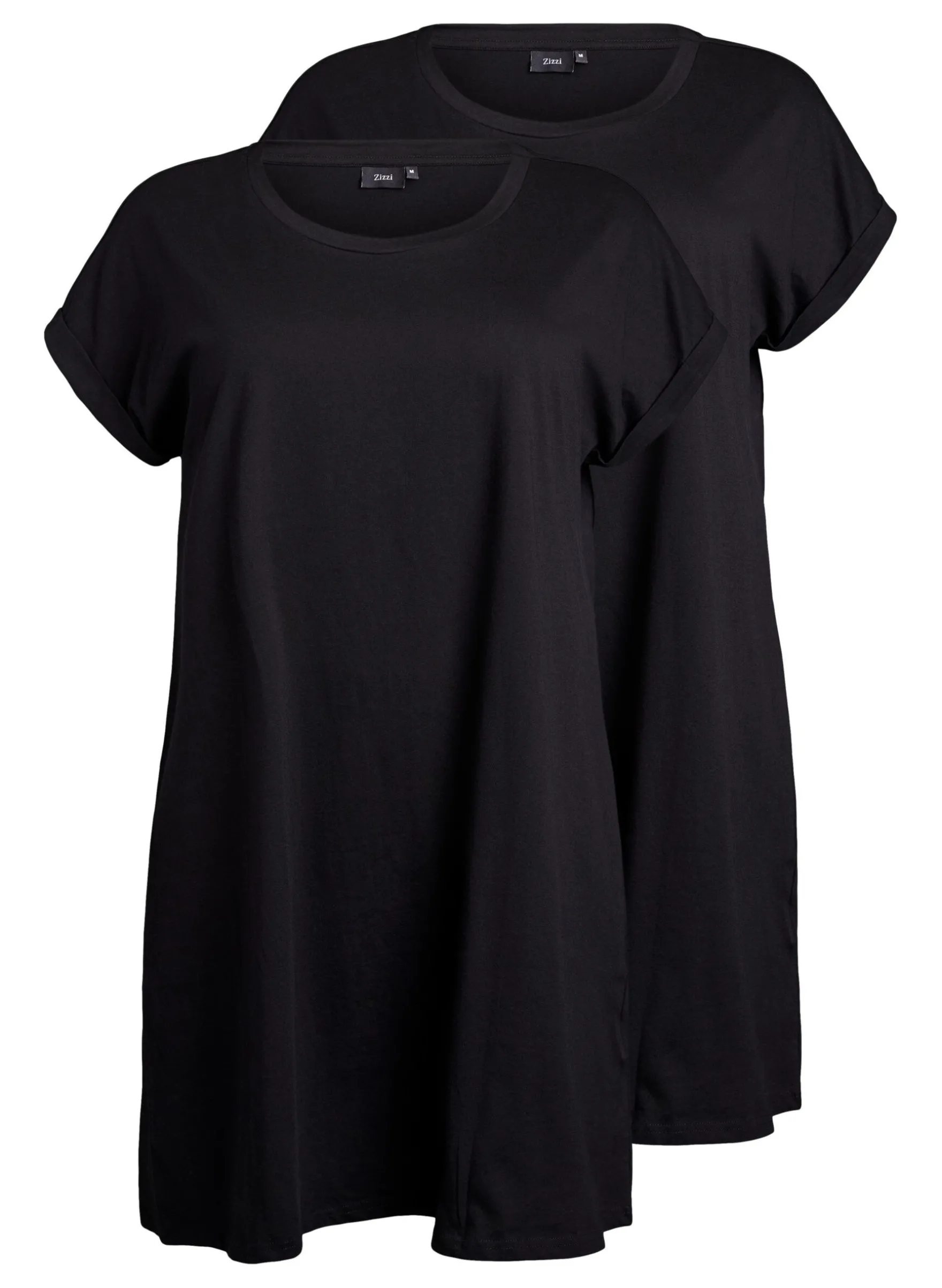 2er-Pack T-Shirt-Kleid mit kurzen Ärmeln