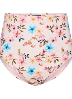 Extra hoch taillierte Bikini-Hose mit Blumenprint