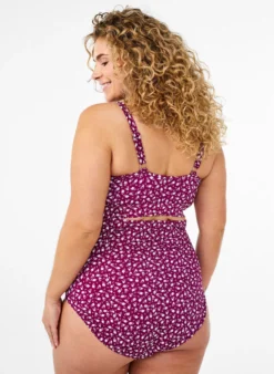 Extra hoch taillierte Bikini-Hose mit Blumenprint