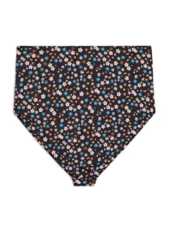 Extra hoch taillierter Bikini-Slip mit Blumenmuster