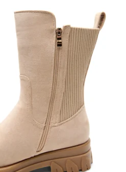 Extra Weite - Chunky-Stiefel aus Kunstwildleder