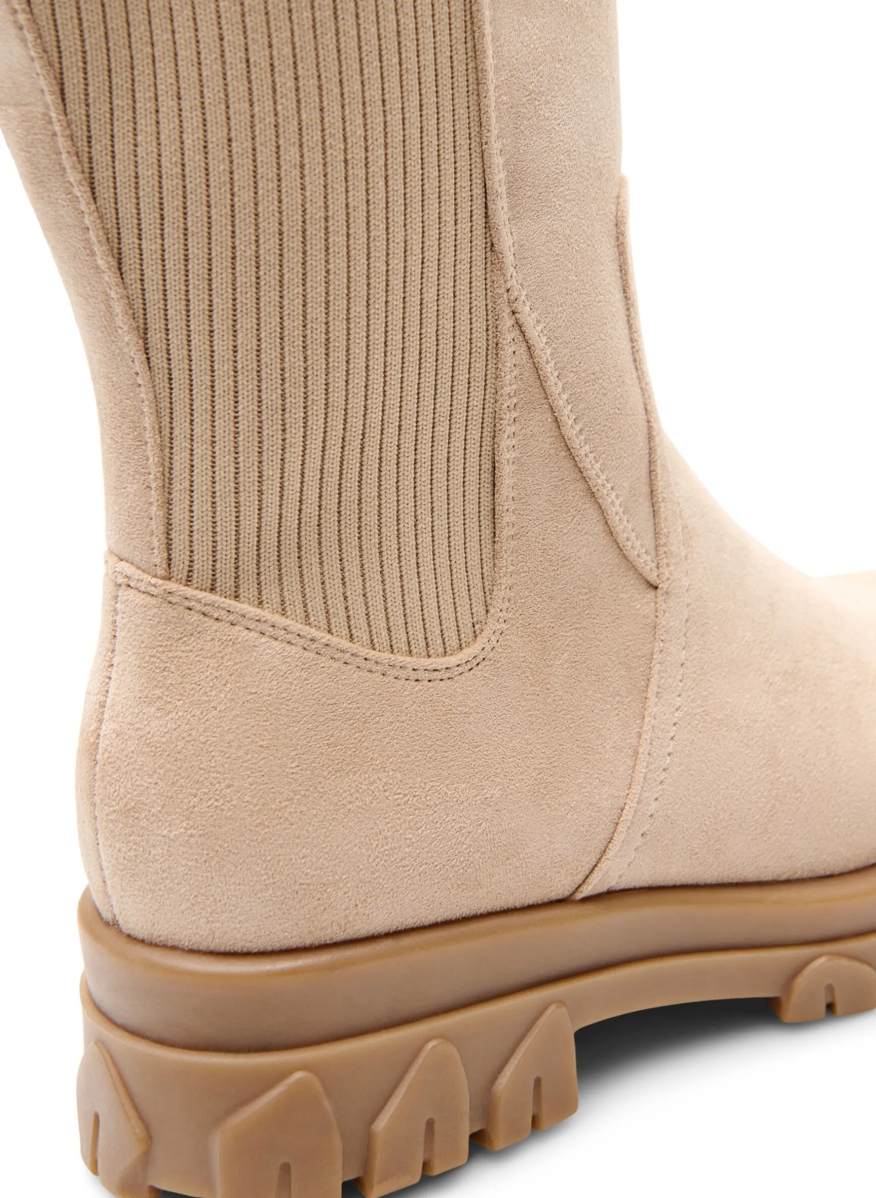 Extra Weite - Chunky-Stiefel aus Kunstwildleder