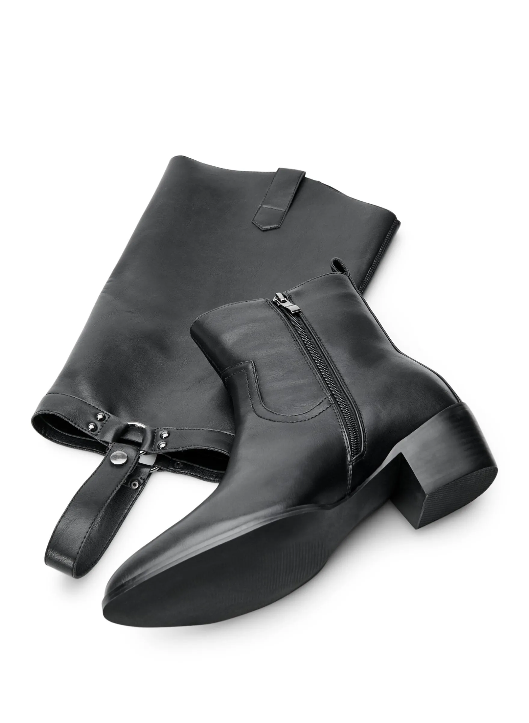 Extra Weite - Hoher Stiefel mit abnehmbarem Schaft