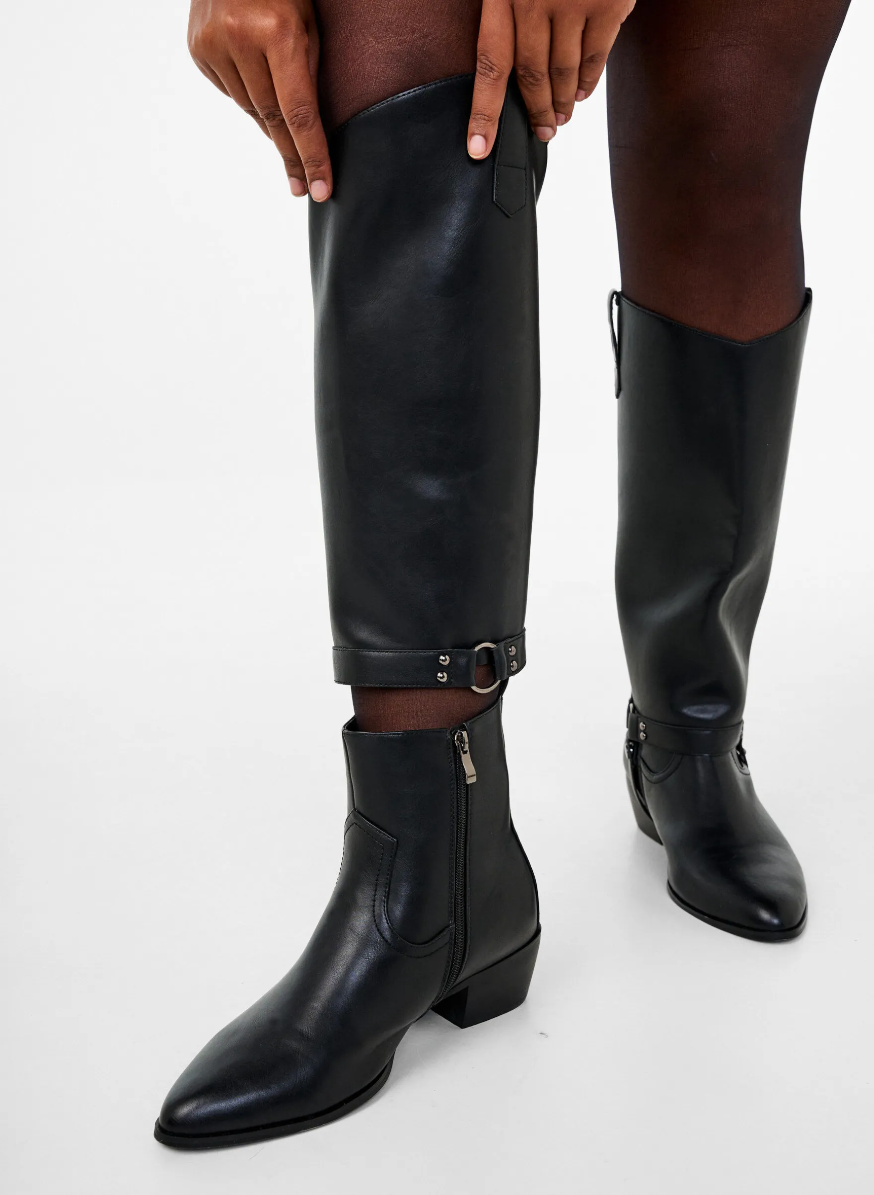 Extra Weite - Hoher Stiefel mit abnehmbarem Schaft