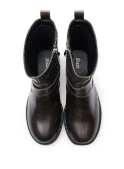 Extra Weite - Kurzer Bikerstiefel