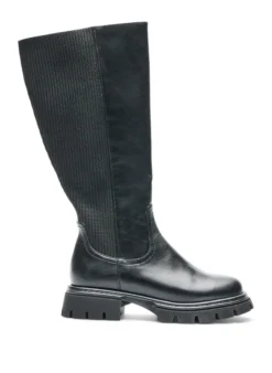 Extra Weite - Langschaftstiefel mit Ripp-Einsätzen
