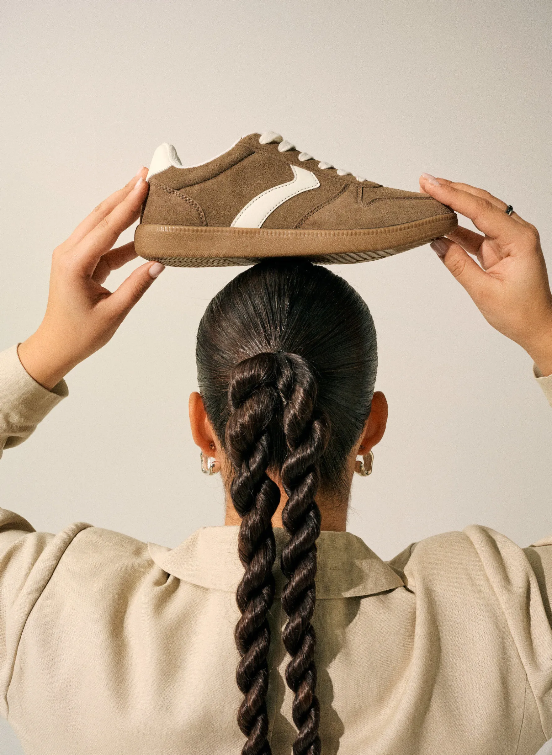 Extra Weite - Sneaker aus Wildlederimitat