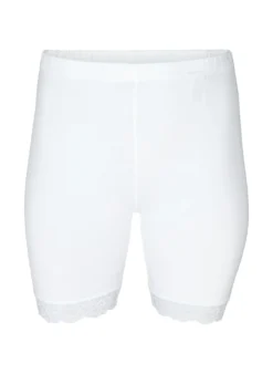 Fahrradshorts mit Spitzensaum