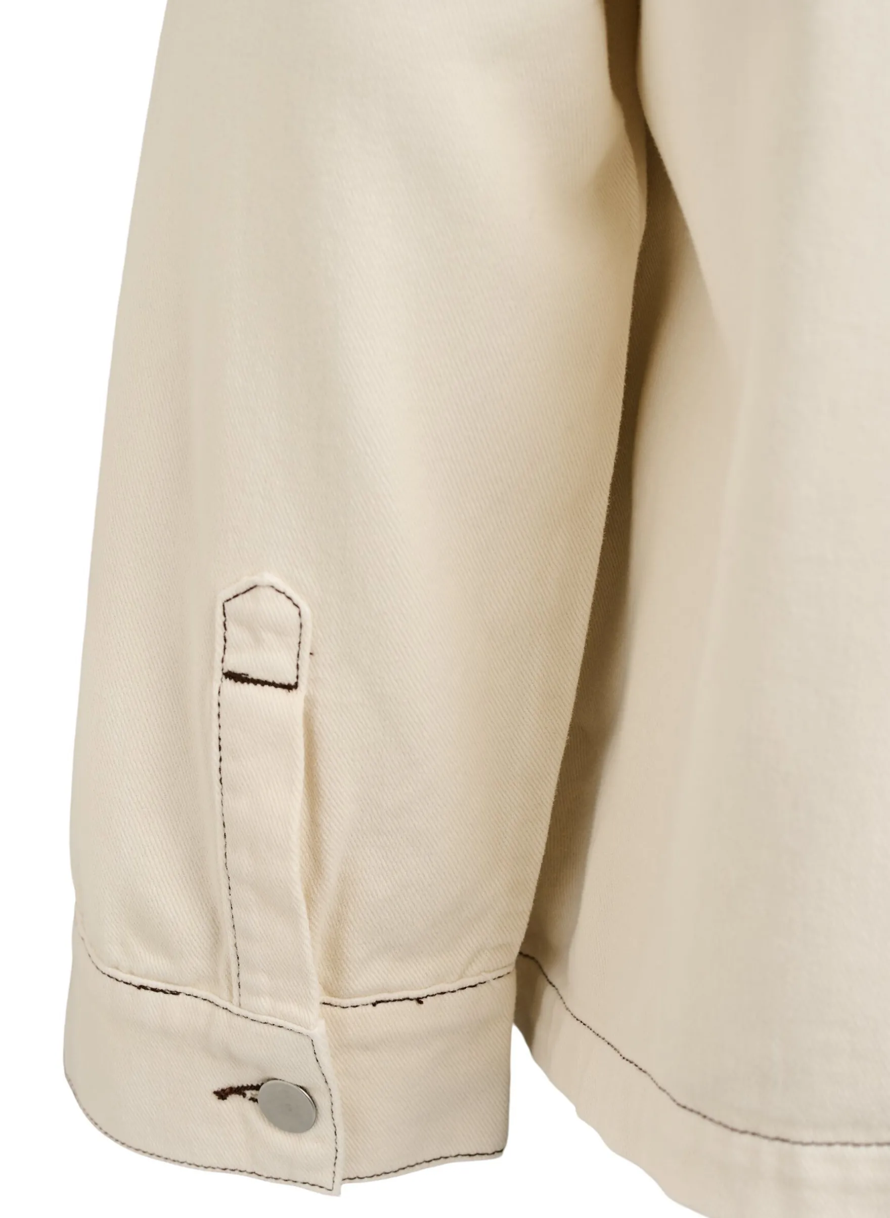 Farbige Jeansjacke mit Kontrastkragen