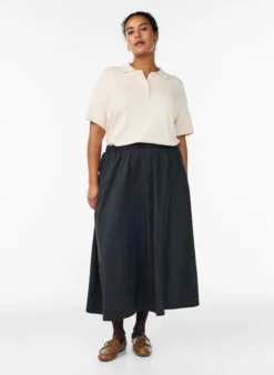 Feinstrick-Poloshirt mit kurzen Ärmeln