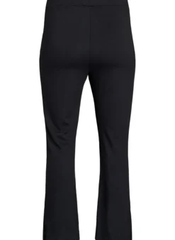 Flare-Jerseyhose mit Schlitzen und hoher Taille