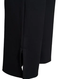 Flare-Jerseyhose mit Schlitzen und hoher Taille