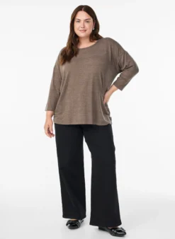 FLASH - Bluse aus Jersey mit 3/4-Ärmeln