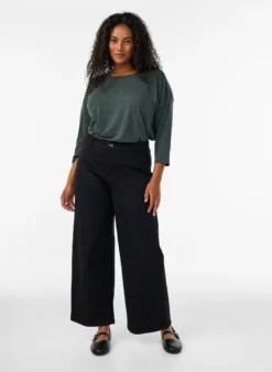 FLASH - Bluse aus Jersey mit 3/4-Ärmeln