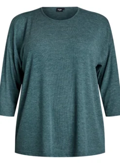 FLASH - Bluse aus Jersey mit 3/4-Ärmeln