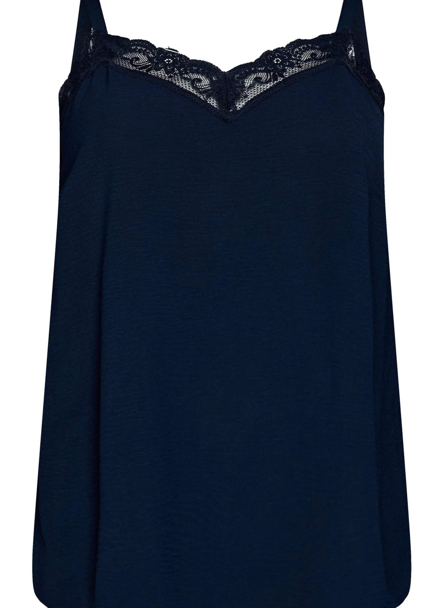 FLASH - Cami-Top mit V-Ausschnitt und Spitzen
