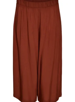 FLASH - Culottes aus Viskose mit hoher Taille und weiten Beinen