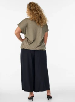 FLASH - Culottes aus Viskose mit hoher Taille und weiten Beinen
