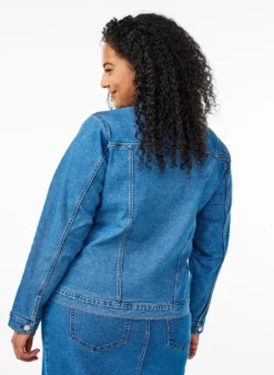 FLASH - Denim-Jacke aus elastischer Baumwollmischung