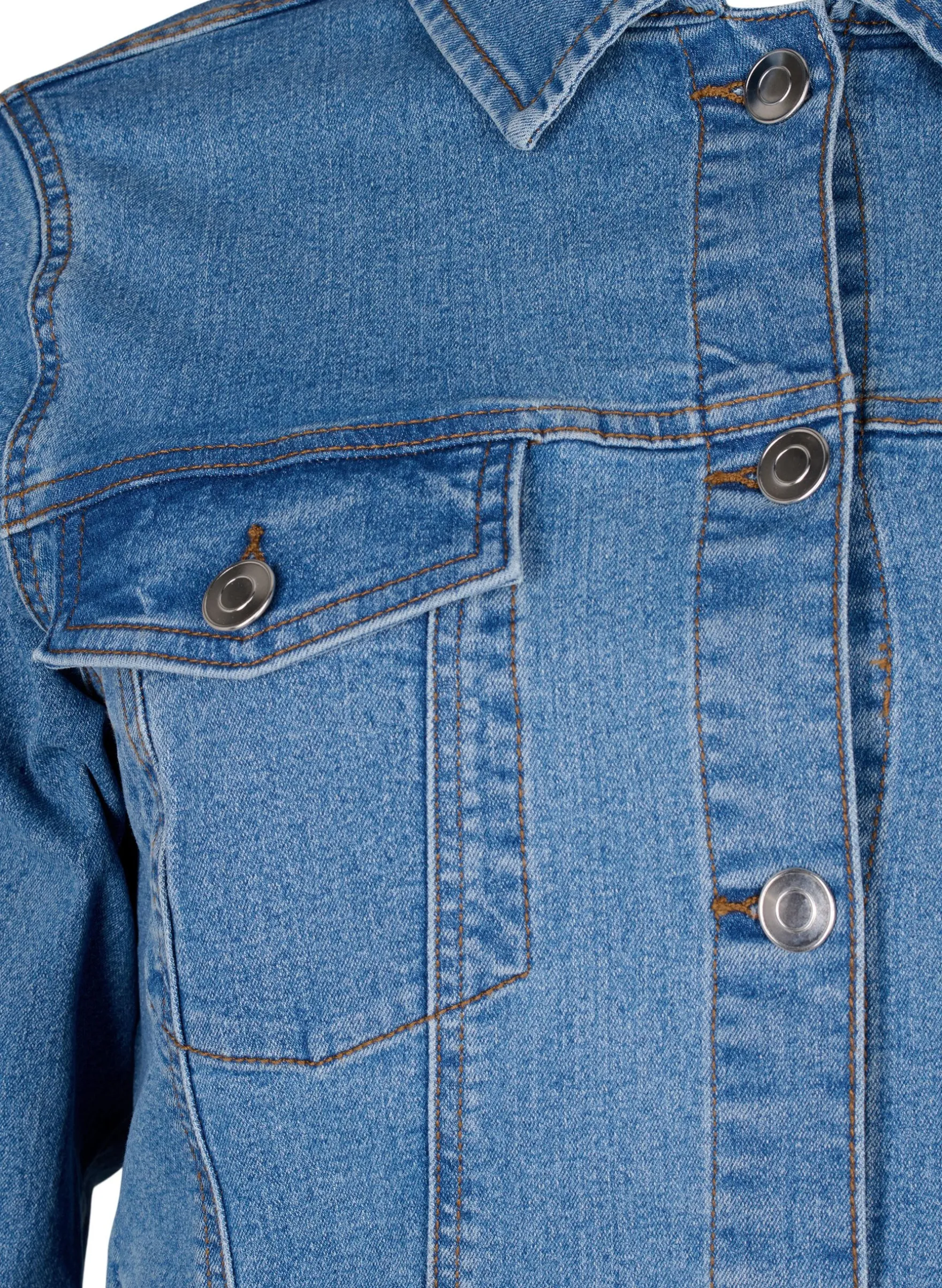 FLASH - Denim-Jacke aus elastischer Baumwollmischung