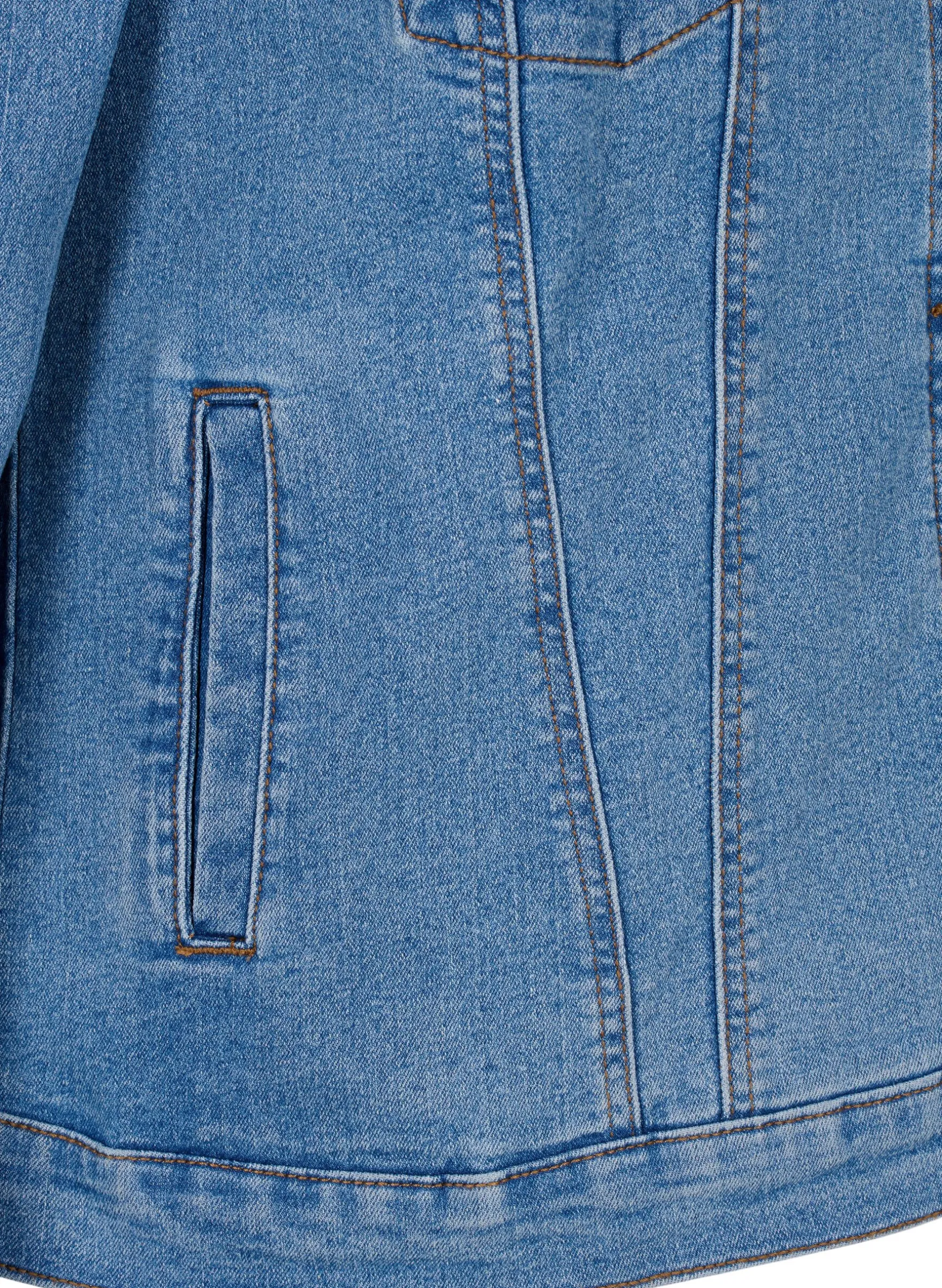 FLASH - Denim-Jacke aus elastischer Baumwollmischung