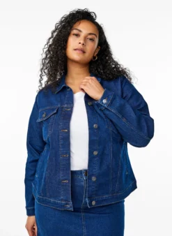 FLASH - Denim-Jacke aus elastischer Baumwollmischung