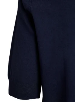 FLASH - Fein gestrickte Bluse mit kurzen Ärmeln