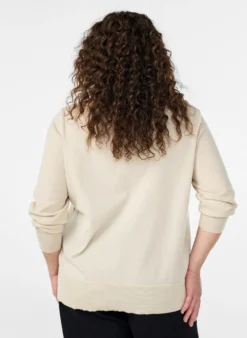 FLASH - Feinstrick-Strickjacke mit Rundhalsausschnitt